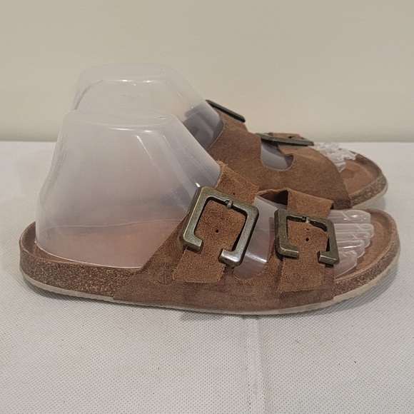 Yokono Shoes - YOKONO LIGHT BROWN SLIDE STYLE SANDALS ( sz 10)